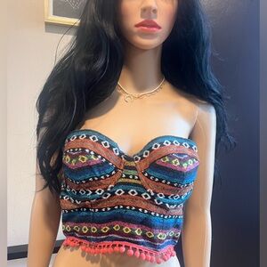 Tassel corset. Size M